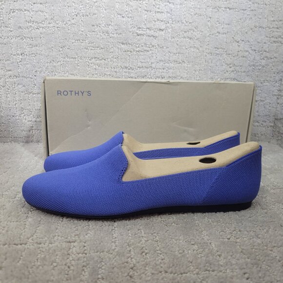 Rothy's The Loafer Cornflower Blue Slip On Round Toe Shoes Womens Size US 9,10 - Picture 5 of 10